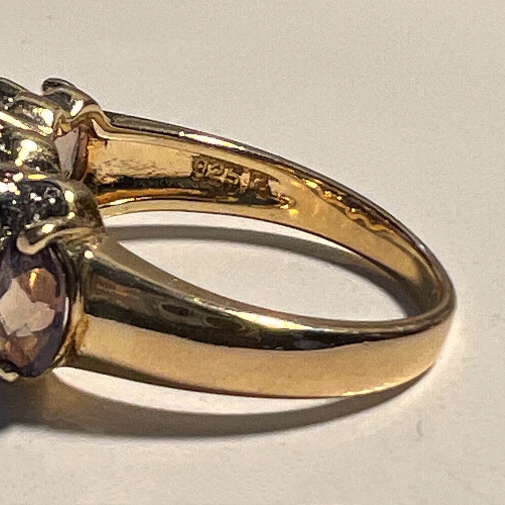 COPY - Mystic Blue Topaz & Diamonds 14K Gold Plat… - Picture 6 of 8